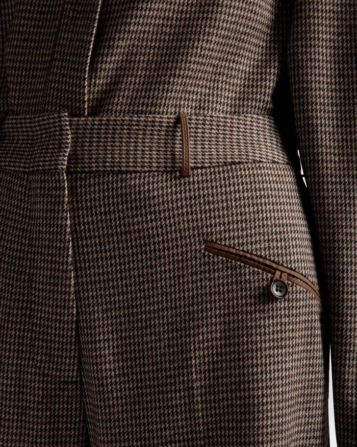 חום Bally מכנסי שן כלב נשים הַלבָּשָׁה AS12D728