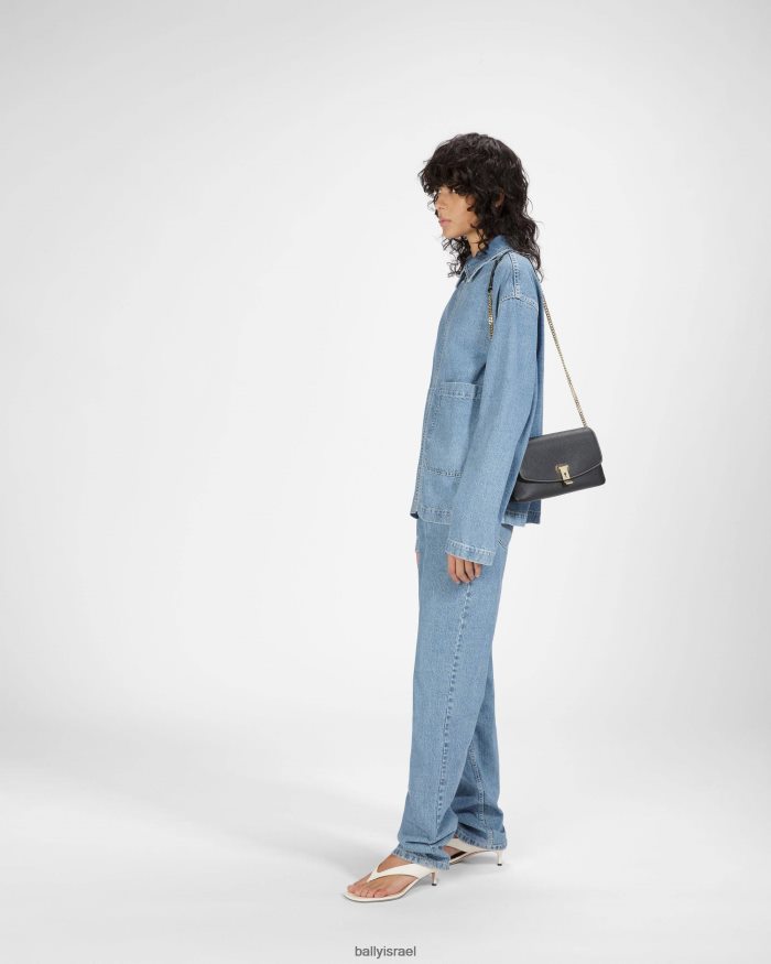 שָׁחוֹר Bally מיני תיק מעור לינה נשים אביזרים AS12D729