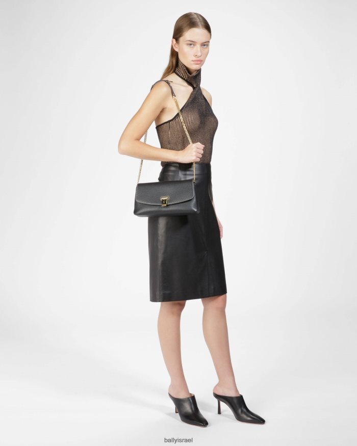 שָׁחוֹר Bally מיני תיק מעור לינה נשים אביזרים AS12D729