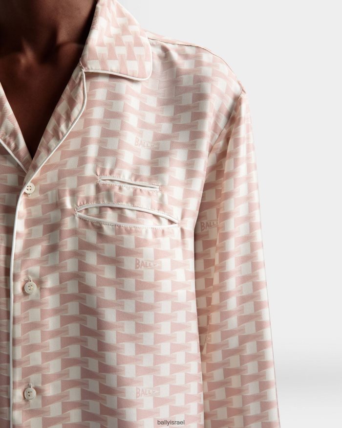 וָרוֹד Bally חולצה בהדפס דגלונים גברים הַלבָּשָׁה AS12D735