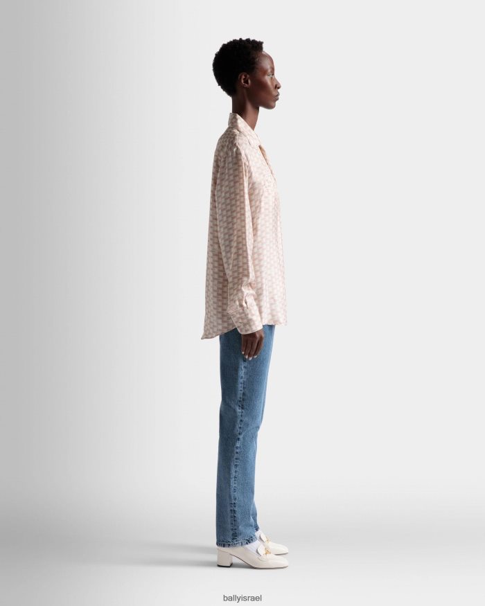 וָרוֹד Bally חולצה בהדפס דגלונים גברים הַלבָּשָׁה AS12D735