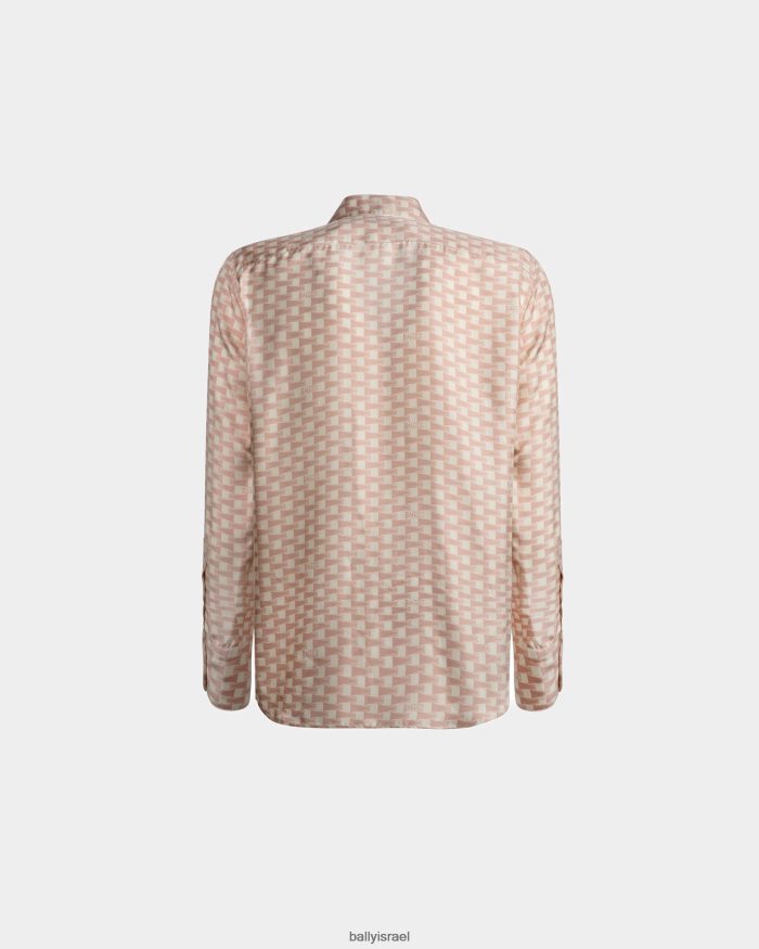 וָרוֹד Bally חולצה בהדפס דגלונים גברים הַלבָּשָׁה AS12D735