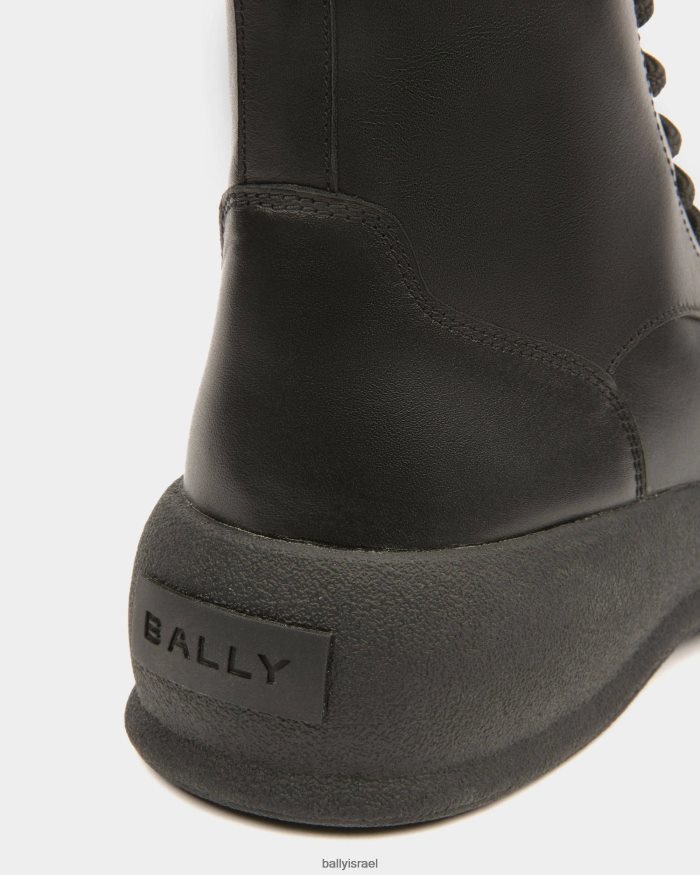 שָׁחוֹר Bally מגפי פרי עור נשים הַנעָלָה AS12D737