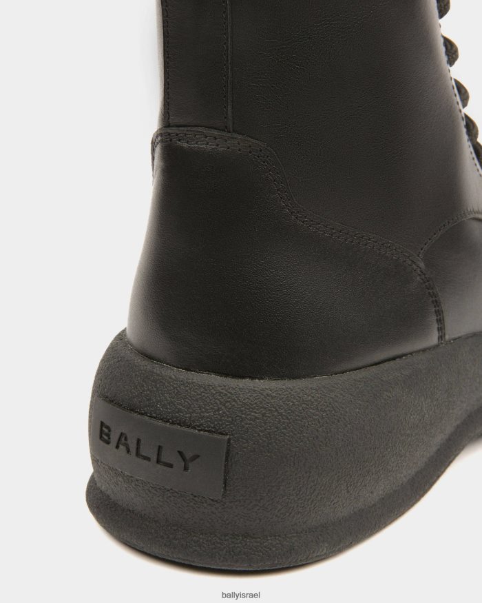 שָׁחוֹר Bally מגפי פרי עור נשים הַנעָלָה AS12D737