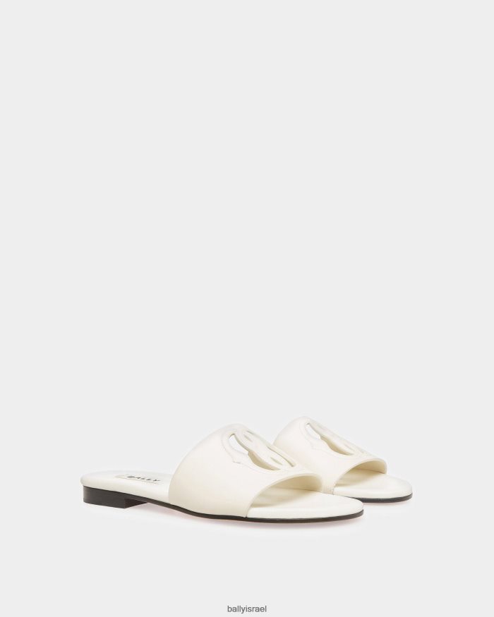 לבן Bally שקופיות סמלים נשים הַנעָלָה AS12D745