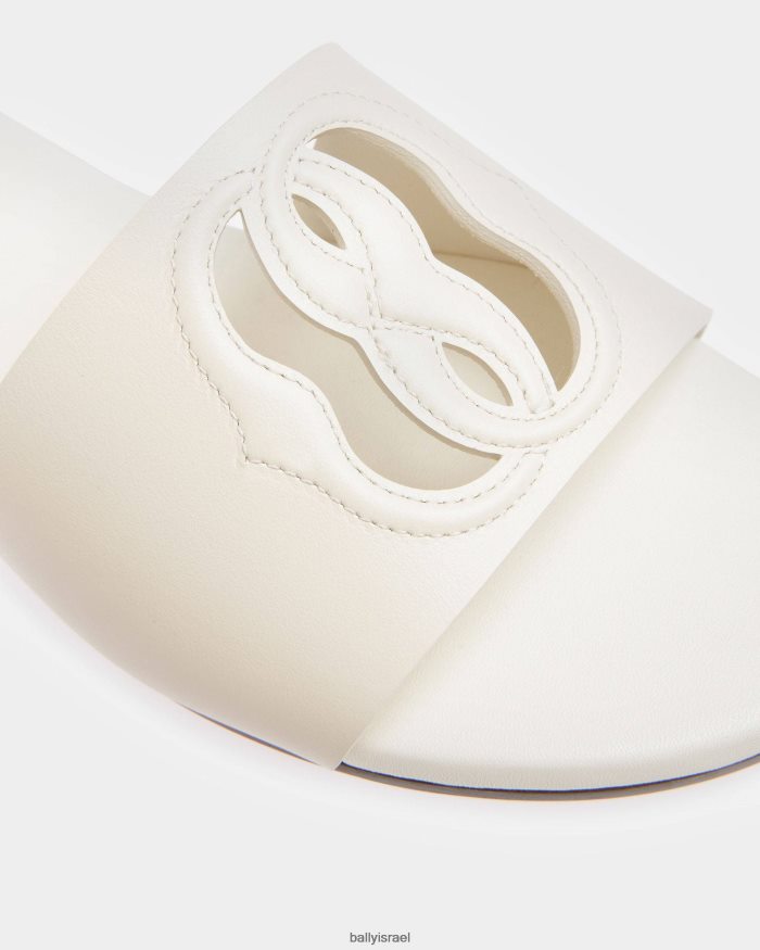 לבן Bally שקופיות סמלים נשים הַנעָלָה AS12D745