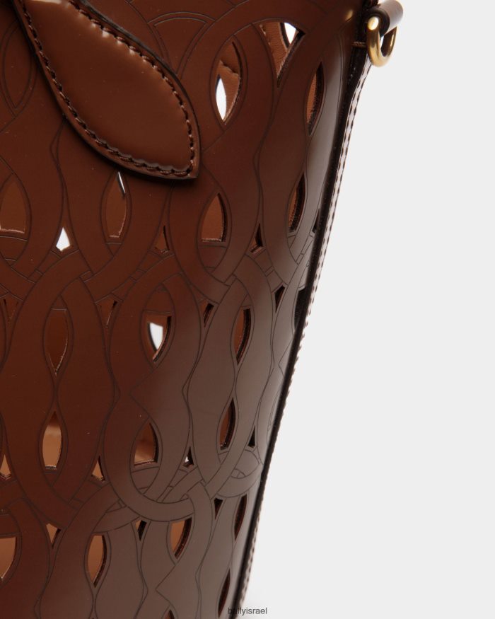 חום Bally תיק דלי לאגו עור נשים אביזרים AS12D752