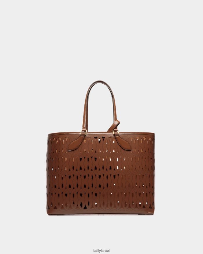 חום Bally תיק תיק לאגו עור נשים אביזרים AS12D755