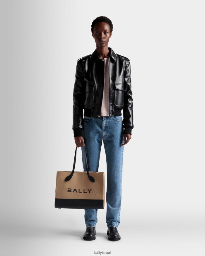 בז' Bally תיק בר נשים אביזרים AS12D75