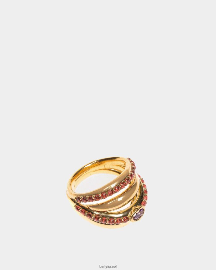 זהב Bally טבעת ערב פליז נשים אביזרים AS12D766