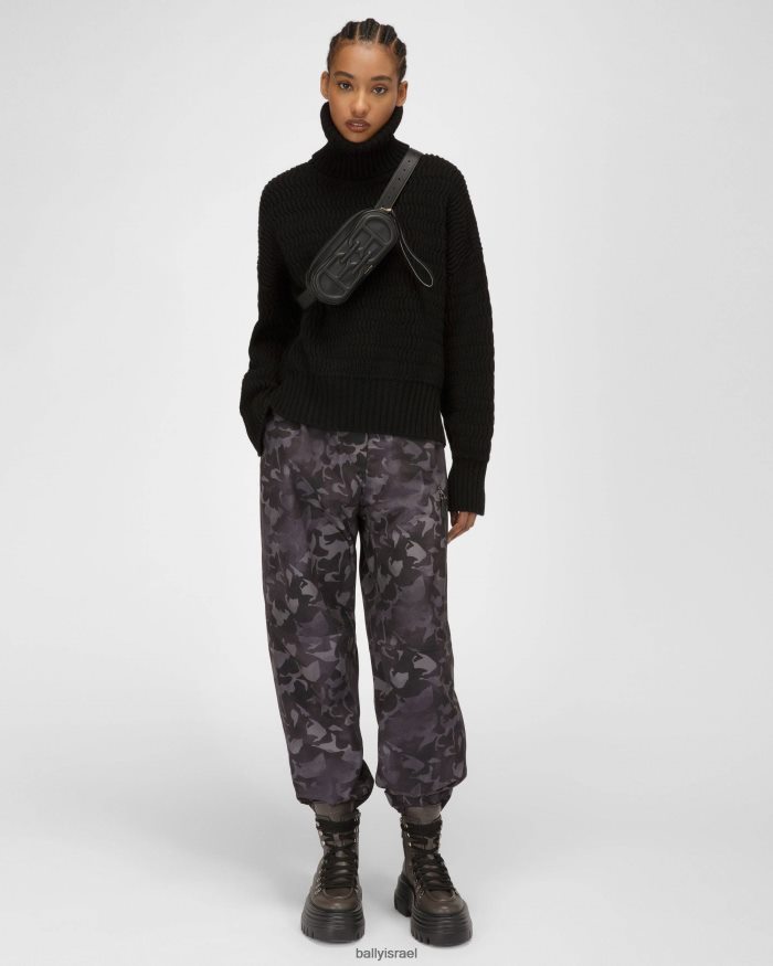 שָׁחוֹר Bally צוואר גליל צמר וקשמיר נשים הַלבָּשָׁה AS12D771