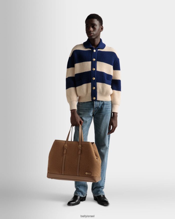לבן Bally קרדיגן פסים גברים הַלבָּשָׁה AS12D772