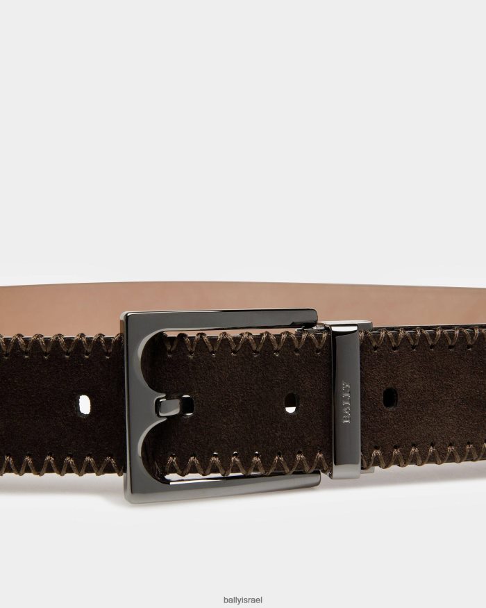 חום Bally חגורת עור בלמונד גברים אביזרים AS12D781