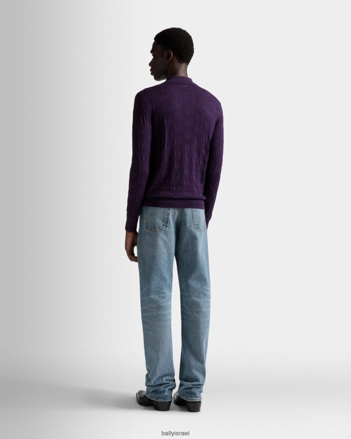 סָגוֹל Bally פולו עם שרוול ארוך גברים הַלבָּשָׁה AS12D787