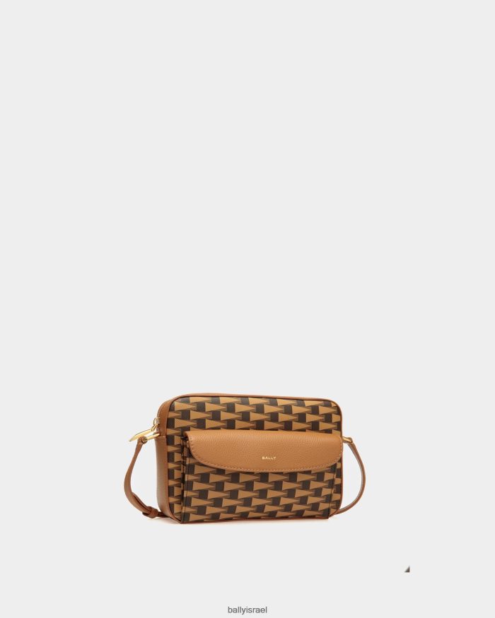 חום Bally תיק קרוסבודי דגלון נשים אביזרים AS12D79