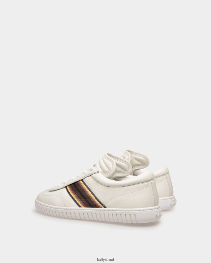 לבן Bally נעלי ספורט לנגן עור גברים הַנעָלָה AS12D804