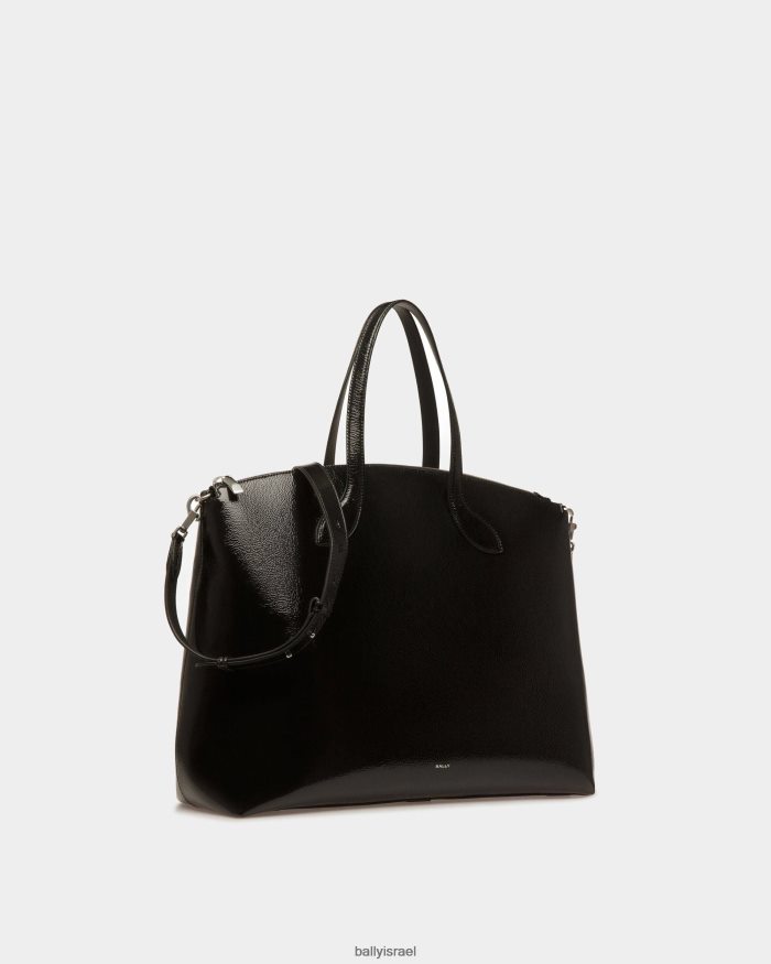 שָׁחוֹר Bally תיק תיק לאגו עור גברים אביזרים AS12D806