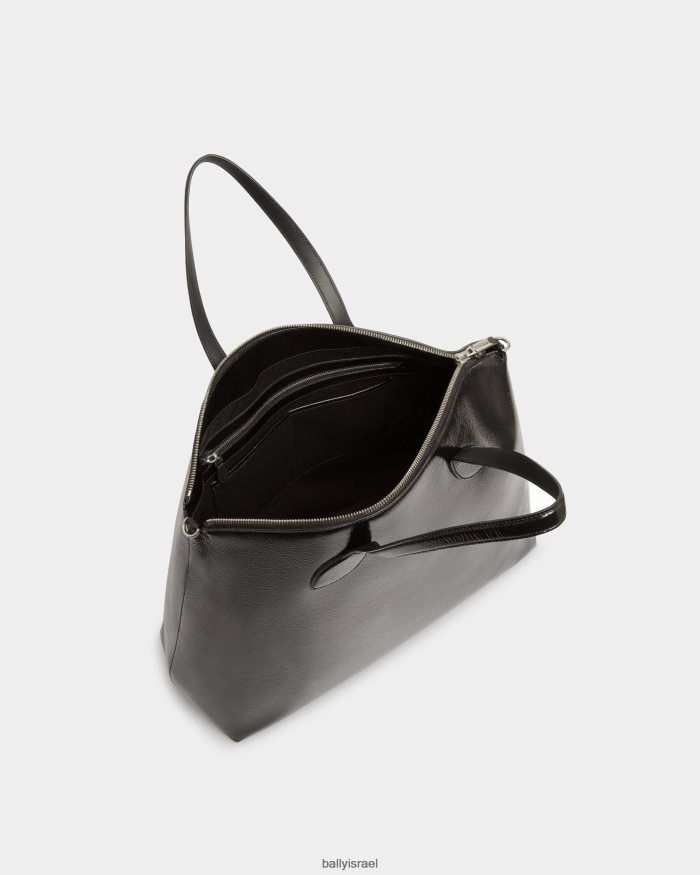 שָׁחוֹר Bally תיק תיק לאגו עור גברים אביזרים AS12D806