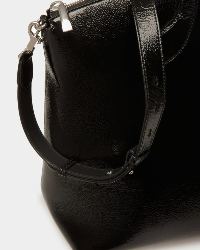 שָׁחוֹר Bally תיק תיק לאגו עור גברים אביזרים AS12D806