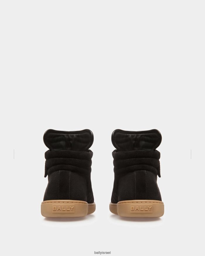 שָׁחוֹר Bally נעלי ספורט לנגן ועור ענבר גברים הַנעָלָה AS12D821