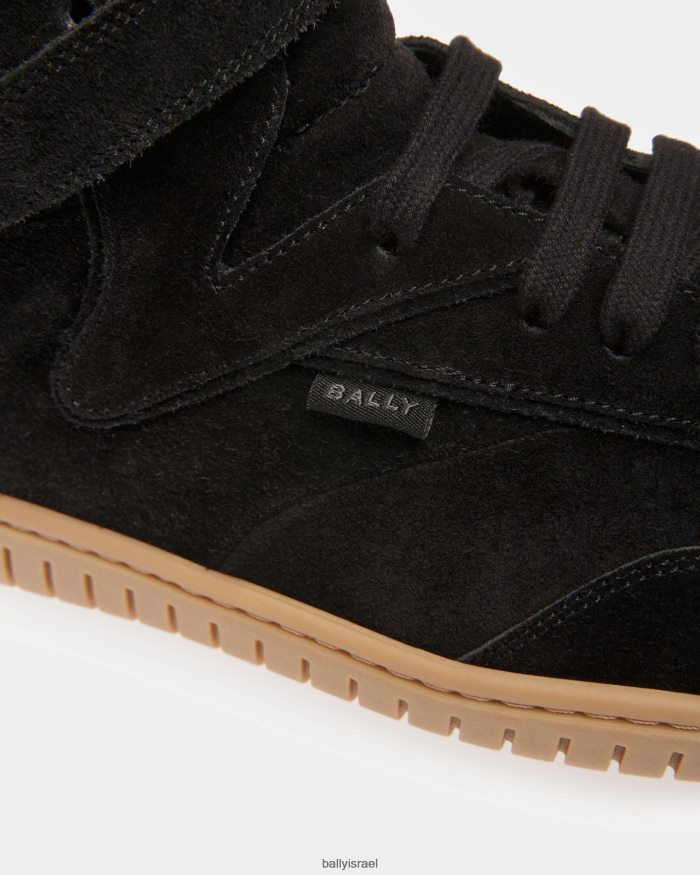 שָׁחוֹר Bally נעלי ספורט לנגן ועור ענבר גברים הַנעָלָה AS12D821