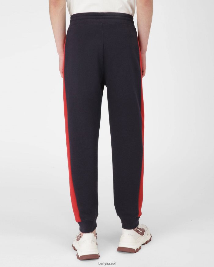 סַסגוֹנִיוּת Bally מכנסי טרנינג עם פסים ניגודיים גברים הַלבָּשָׁה AS12D824