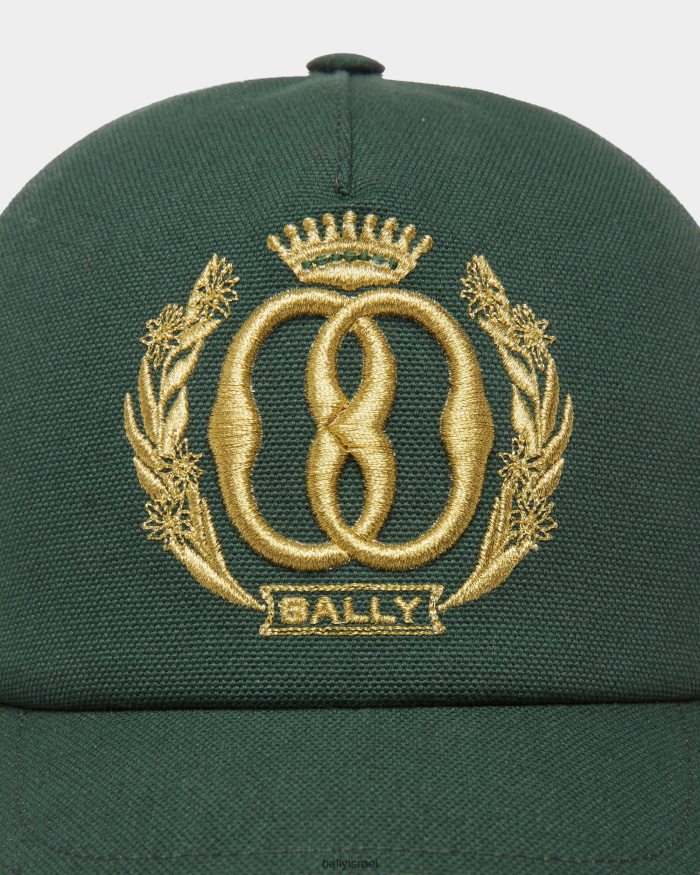 ירוק Bally סמל כובע בייסבול כותנה גברים אביזרים AS12D825