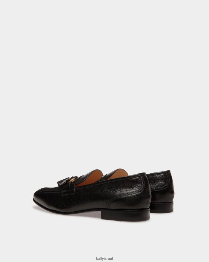 שָׁחוֹר Bally סוויס לופרס עור גברים הַנעָלָה AS12D828