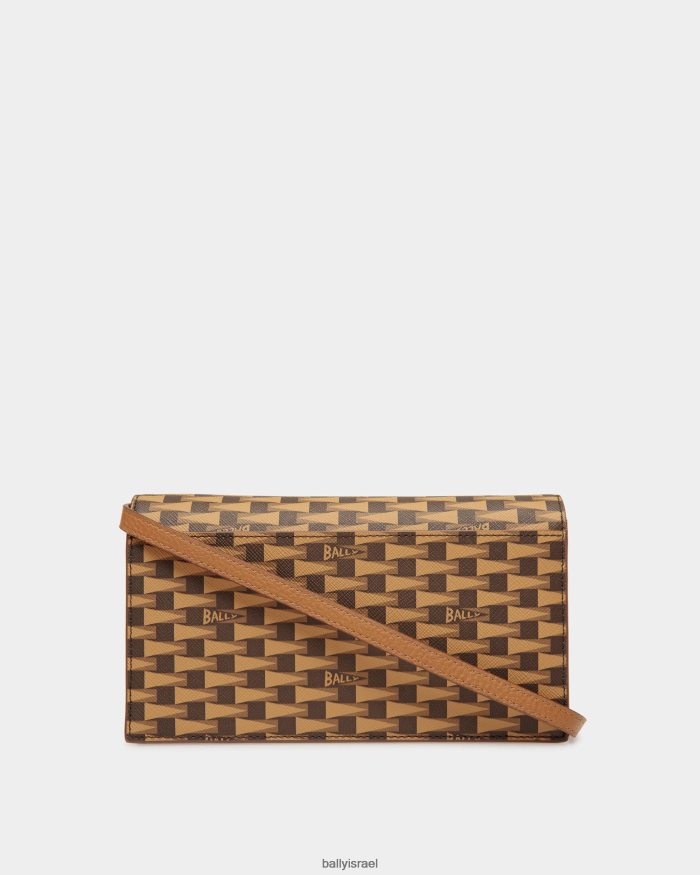 חום Bally ארנק קונטיננטל דגלון נשים אביזרים AS12D82