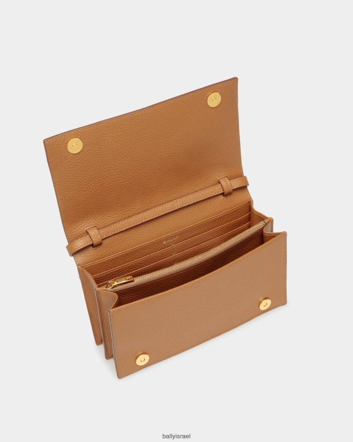 חום Bally ארנק קונטיננטל דגלון נשים אביזרים AS12D82