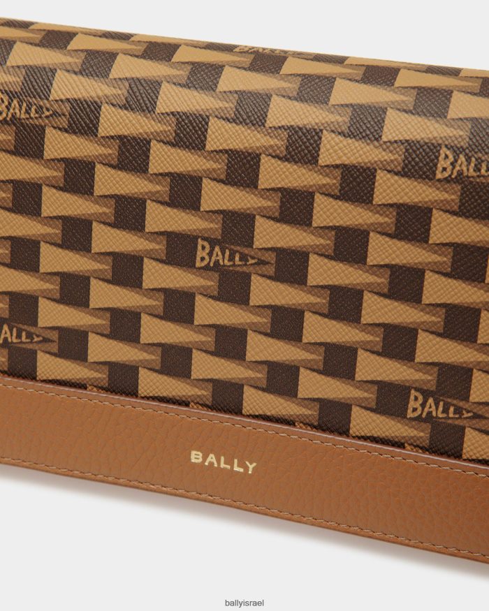 חום Bally ארנק קונטיננטל דגלון נשים אביזרים AS12D82