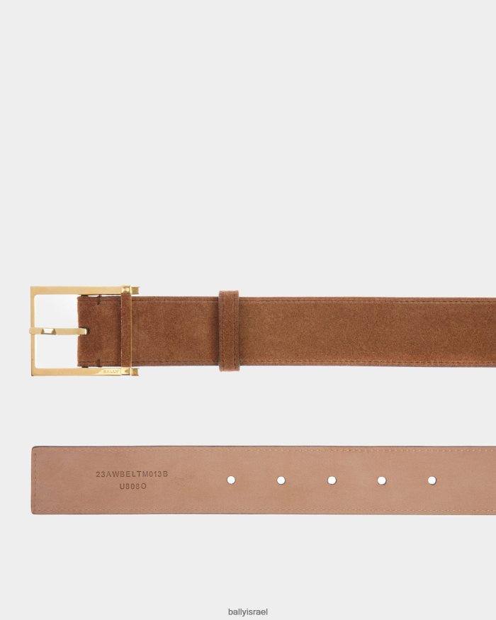 חום Bally חגורת שמלה עור גברים אביזרים AS12D831