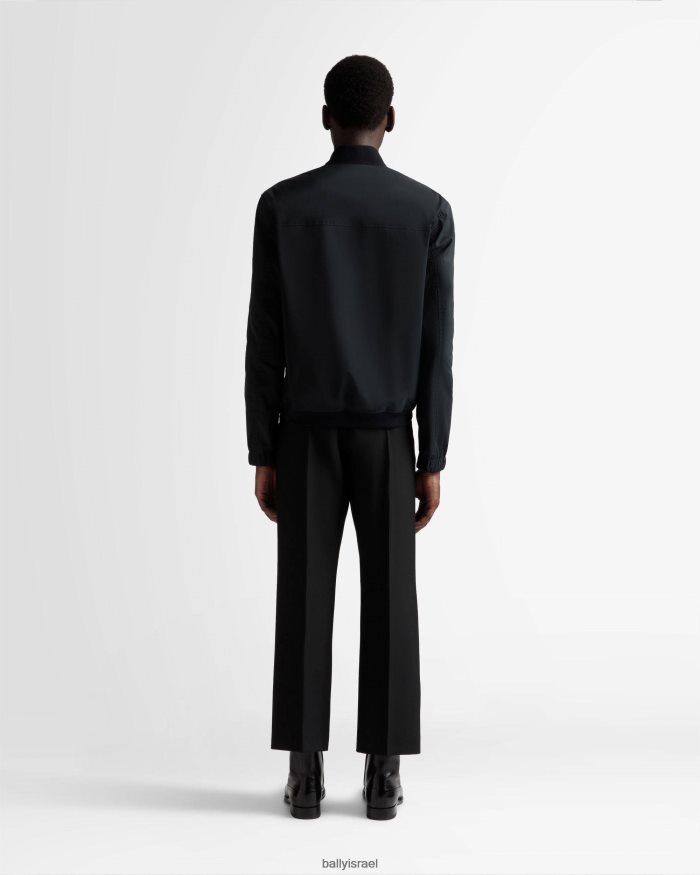 כְּחוֹל Bally ג'קט בומבר גברים הַלבָּשָׁה AS12D839