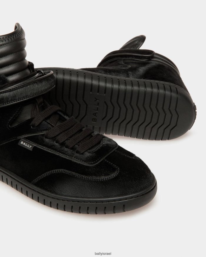 שָׁחוֹר Bally נעלי ספורט לנגן עור גברים הַנעָלָה AS12D841