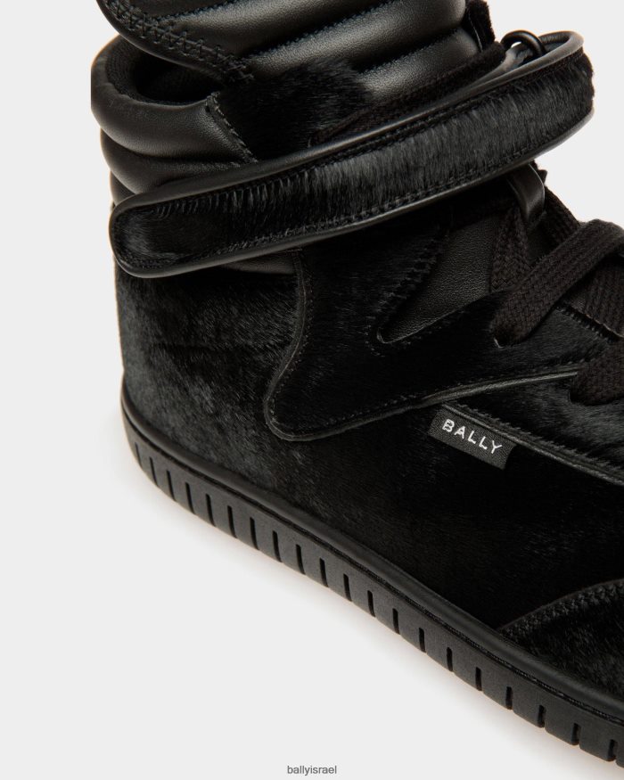 שָׁחוֹר Bally נעלי ספורט לנגן עור גברים הַנעָלָה AS12D841