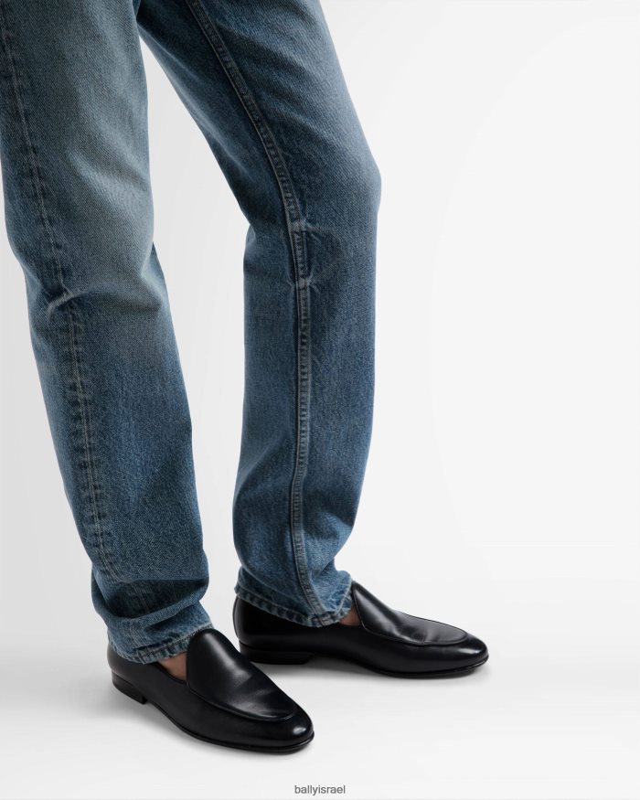 שָׁחוֹר Bally סלטון לופרס גברים הַנעָלָה AS12D847