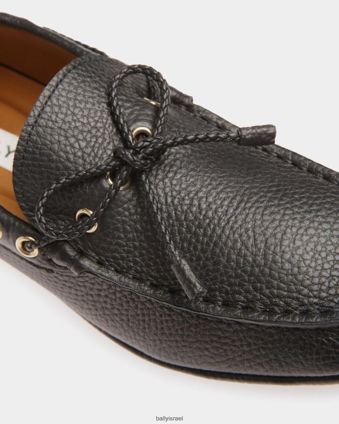 שָׁחוֹר Bally מרסן נהגים עור נשים הַנעָלָה AS12D84