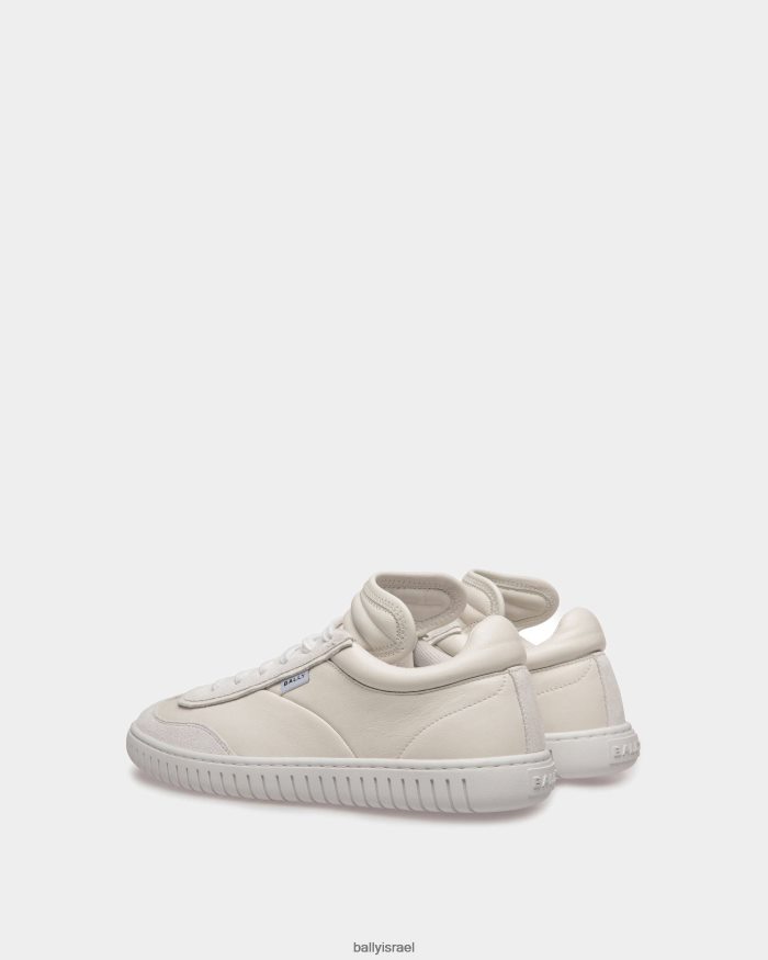 לבן Bally נעלי ספורט לנגן עור נשים הַנעָלָה AS12D85