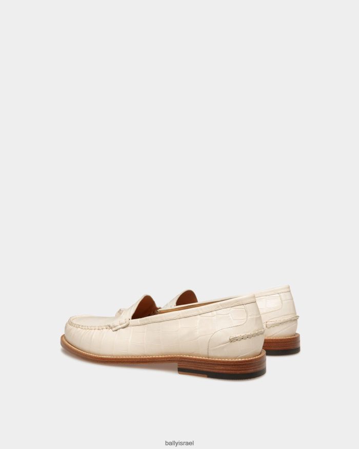 לבן Bally מוקסינים של רומא גברים הַנעָלָה AS12D875
