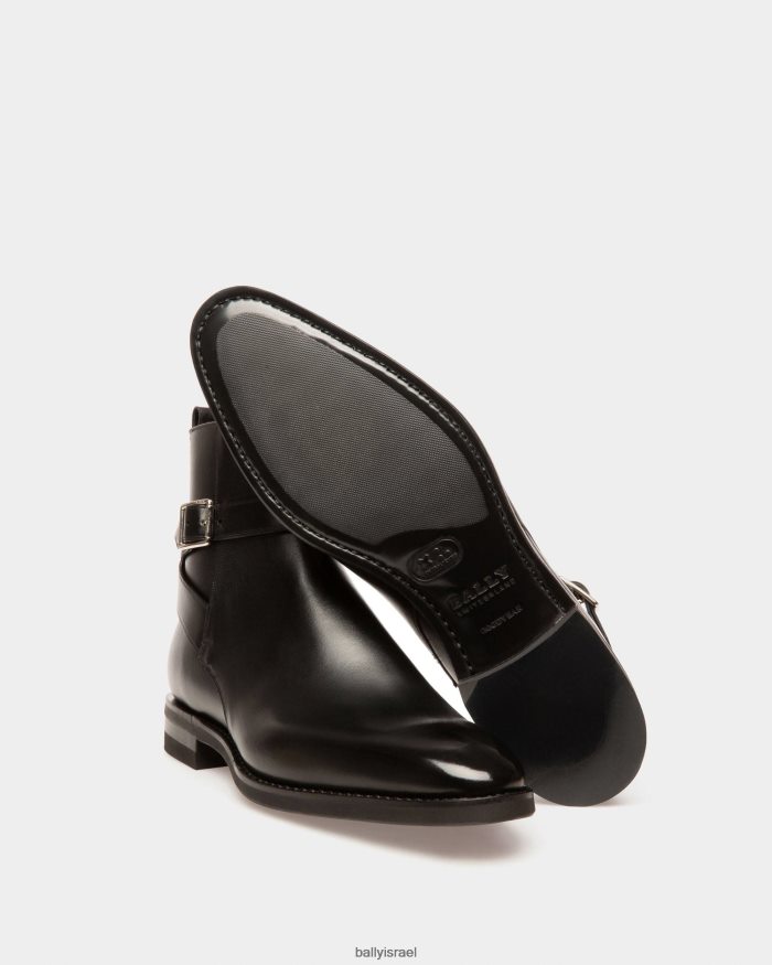 שָׁחוֹר Bally סופר נובו נעלי עור גברים הַנעָלָה AS12D877