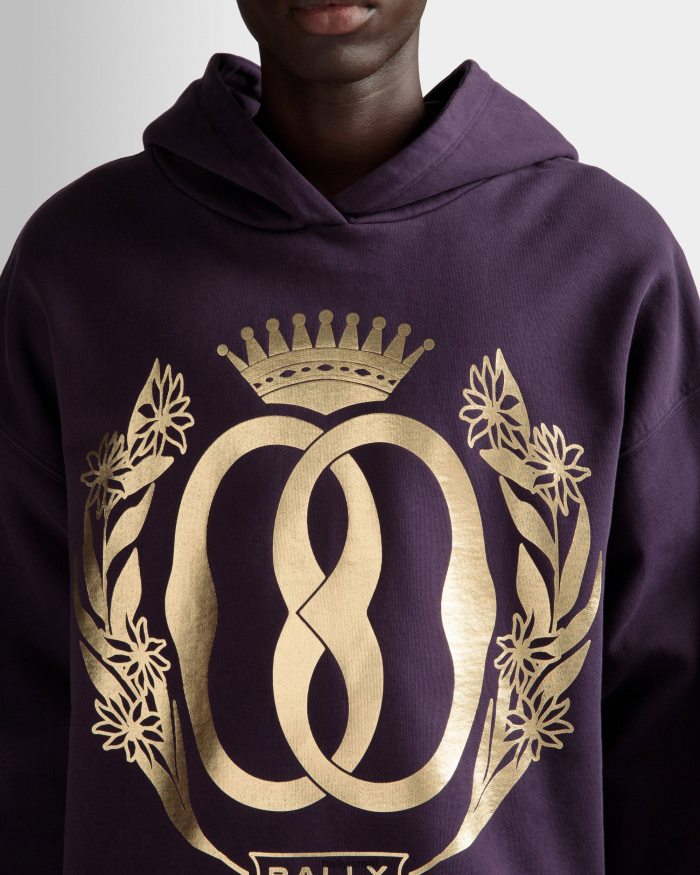 סָגוֹל Bally סווטשירט קפוצ'ון מסוכל גברים הַלבָּשָׁה AS12D882