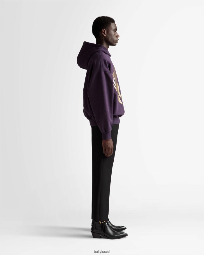 סָגוֹל Bally סווטשירט קפוצ'ון מסוכל גברים הַלבָּשָׁה AS12D882