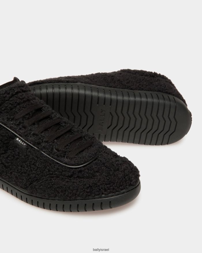 שָׁחוֹר Bally נעלי ספורט לנגן פרווה סינטטית גברים הַנעָלָה AS12D885