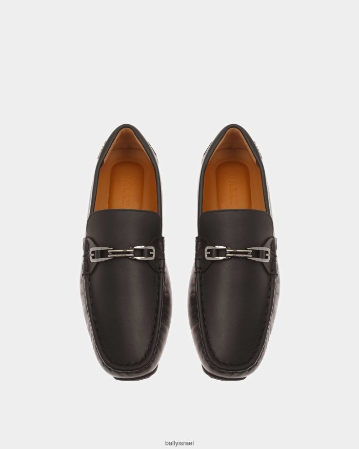 שָׁחוֹר Bally נהגי עור פינטר גברים הַנעָלָה AS12D897
