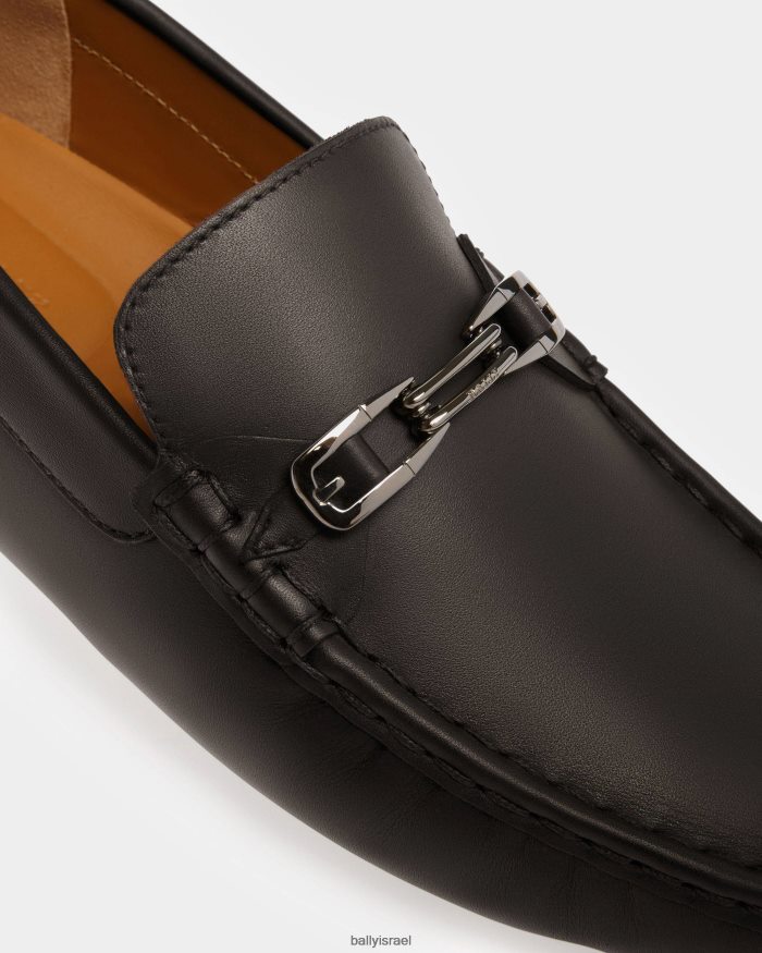 שָׁחוֹר Bally נהגי עור פינטר גברים הַנעָלָה AS12D897