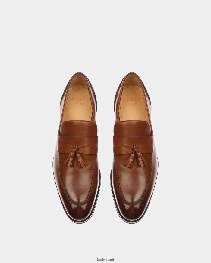 חום Bally מכנסי עור סקי גברים הַנעָלָה AS12D900