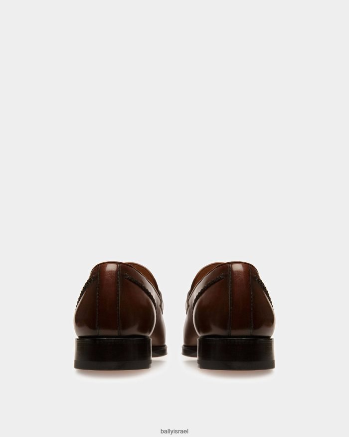 חום Bally מכנסי עור סקי גברים הַנעָלָה AS12D900