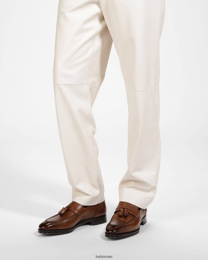 חום Bally מכנסי עור סקי גברים הַנעָלָה AS12D900