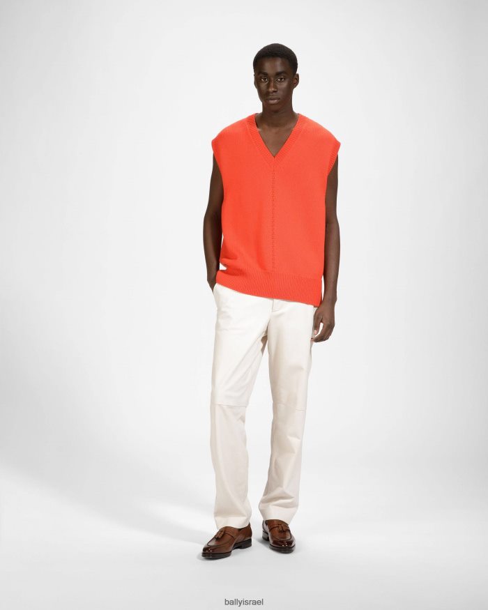 חום Bally מכנסי עור סקי גברים הַנעָלָה AS12D900