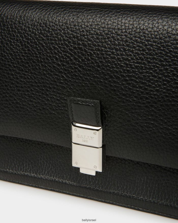 שָׁחוֹר Bally תיק קרוסבודי מעור קדוש גברים אביזרים AS12D902